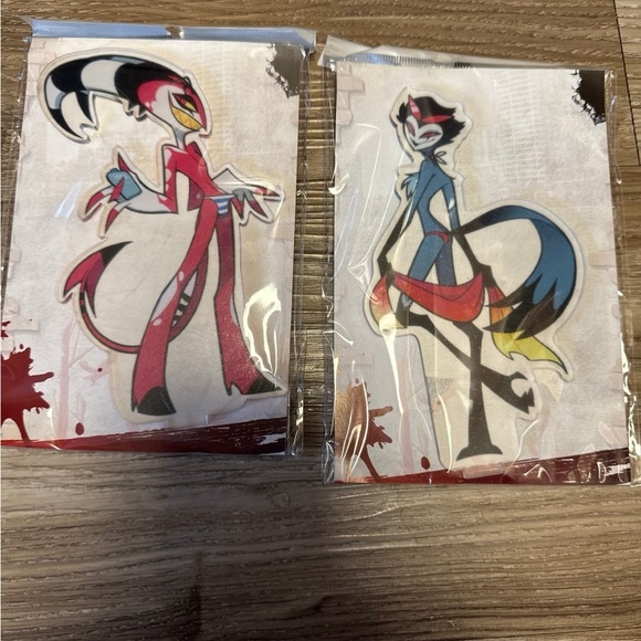 BUNDLE LOT Hazbin Hotel Helluva Boss anime acrylic figure standee - Picture 1 of 4